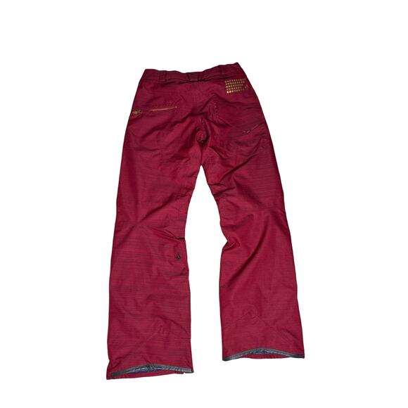 Volcom Girls Mona Snowboard Pants Red Small NWT Snow Ski Streetwear - Picture 4 of 6